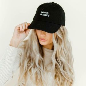 Kittenish Black Hat Baseball Cap